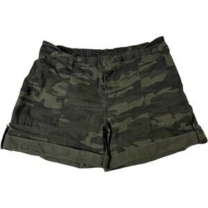 Social Standard Sanctuary Camo Utility Shorts Women’s S/CH Elastic Waist